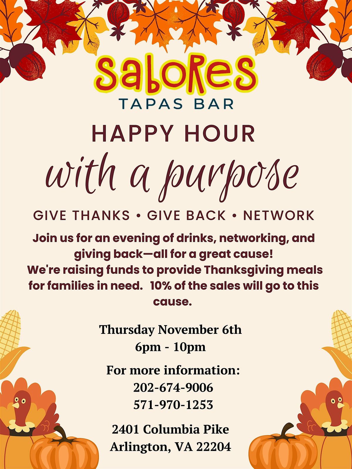 HAPPY HOUR WITH A PURPOSE