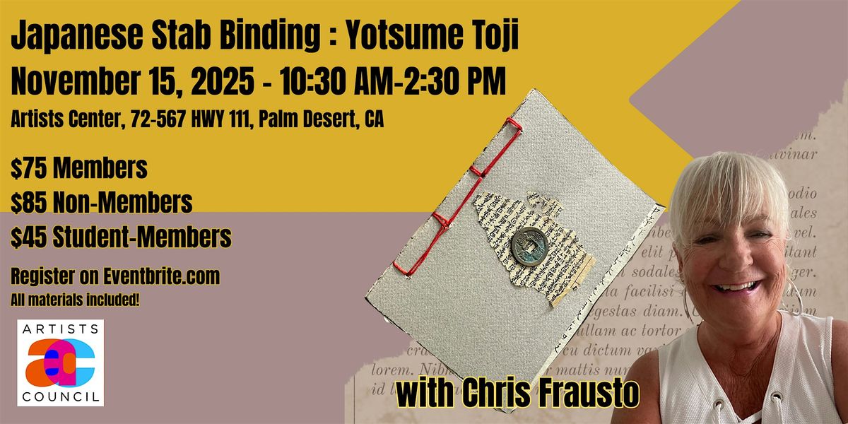 Japanese Stab Binding: Yotsume Toji with Christina Frausto