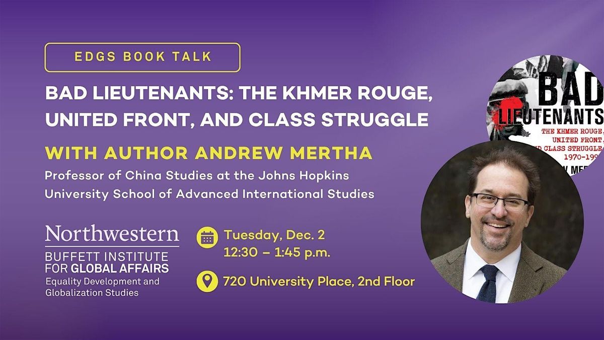 EDGS Book Talk: "Bad Lieutenants" with Andrew Mertha