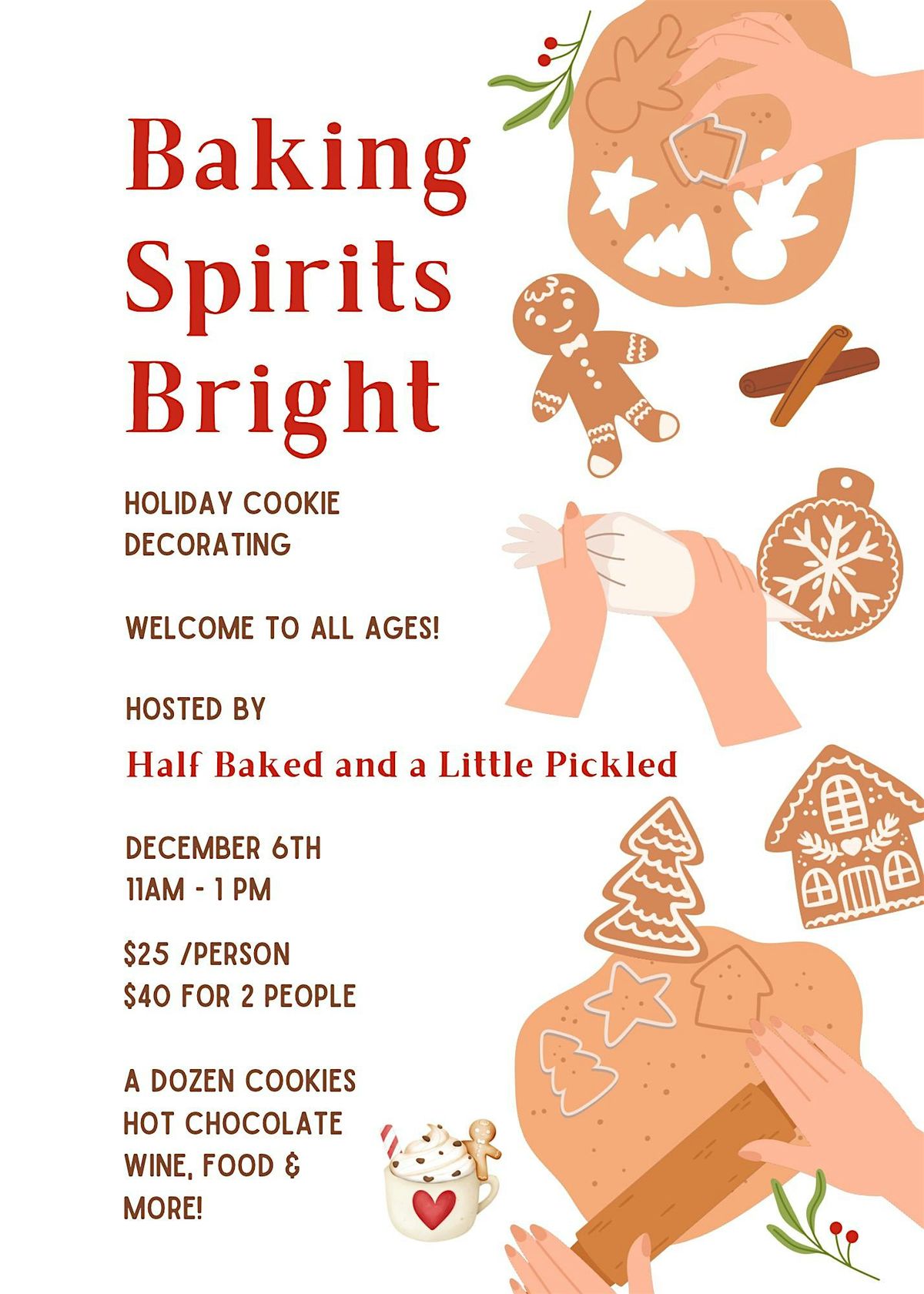 'Baking Spirits Bright' Cookie Decorating