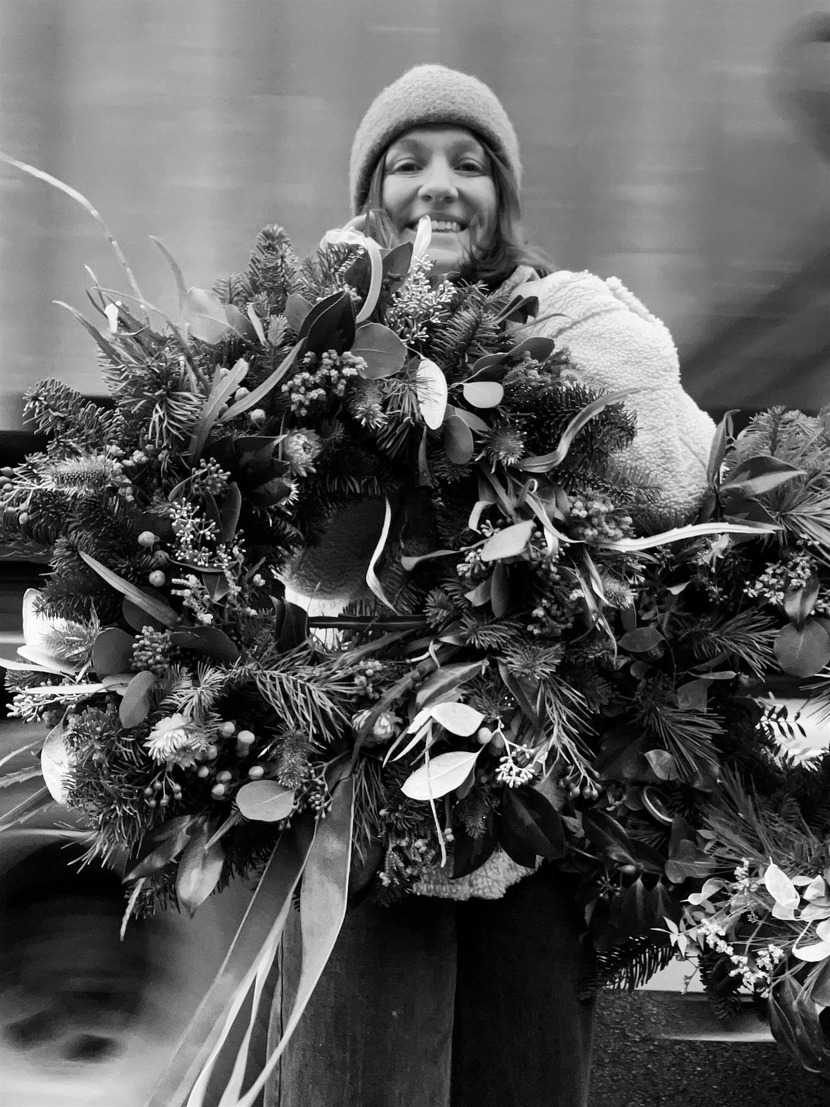 Festive Wreath Making at Joyce, Brockley with Hamilton Floral Studio.