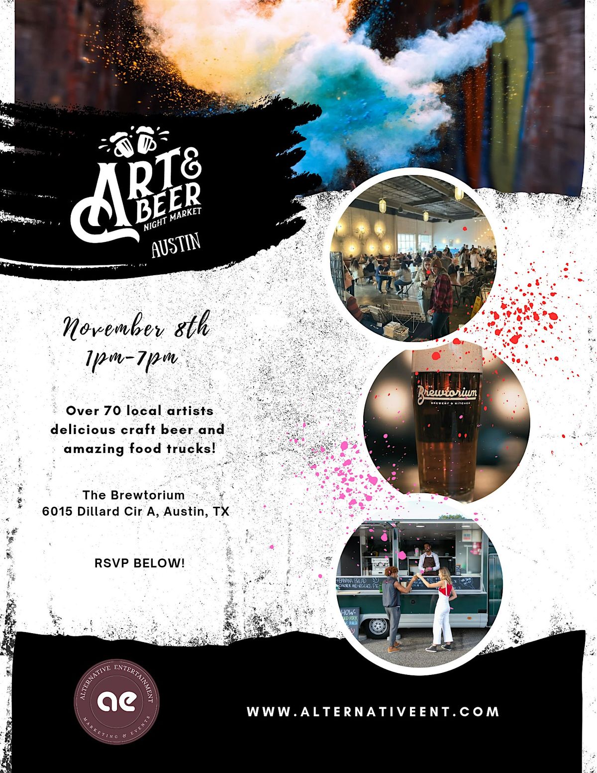 Art & Beer Night Market Austin!
