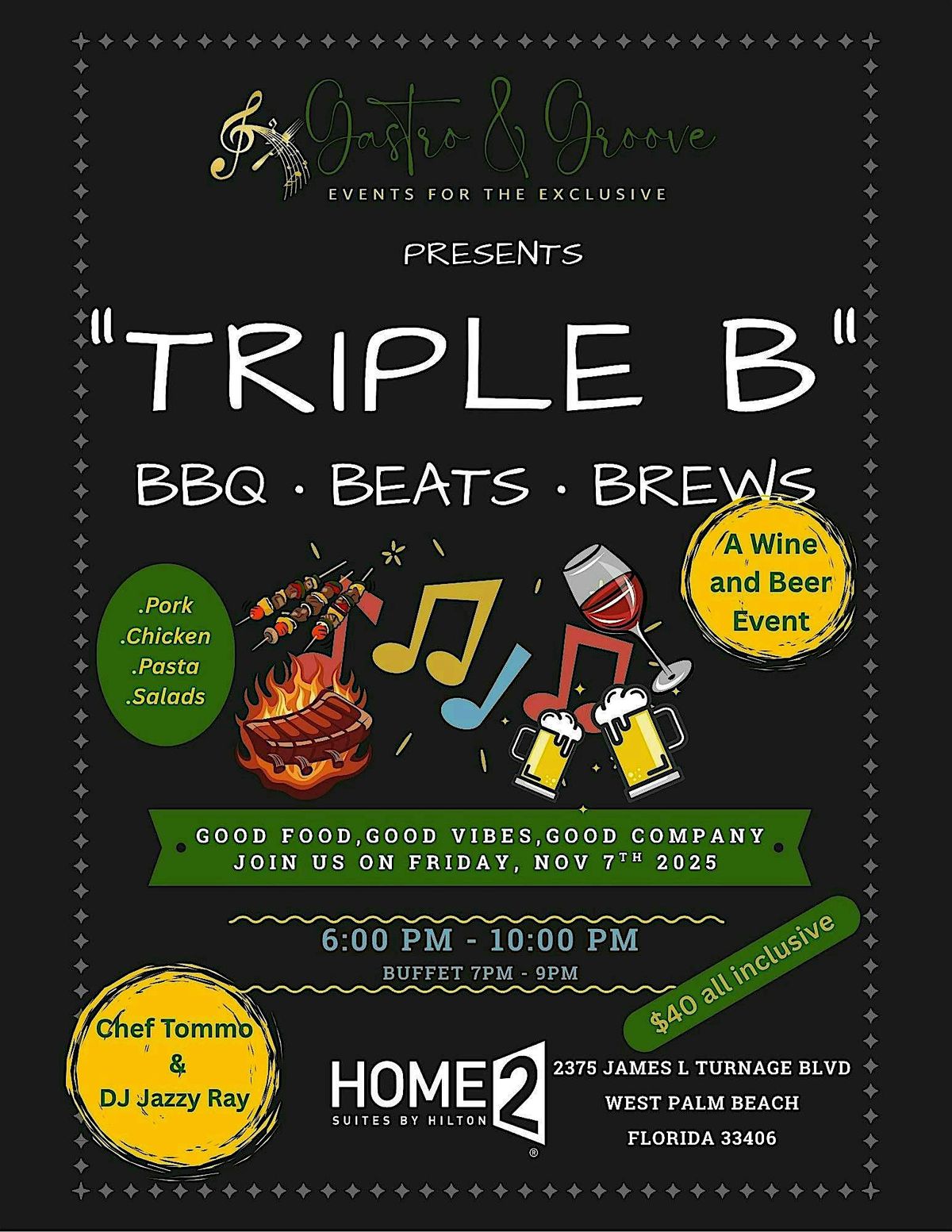 TRIPLE B- BBQ, BEATS & BREWS
