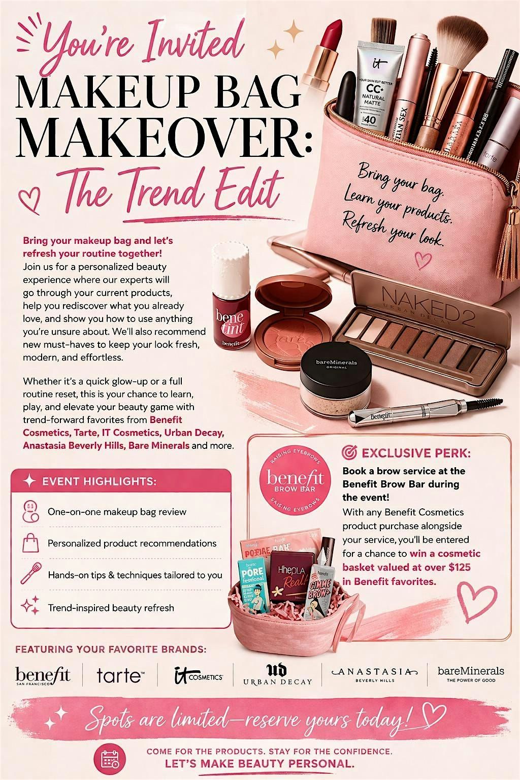 Makeup Bag Makeover: The Trend Edit Event