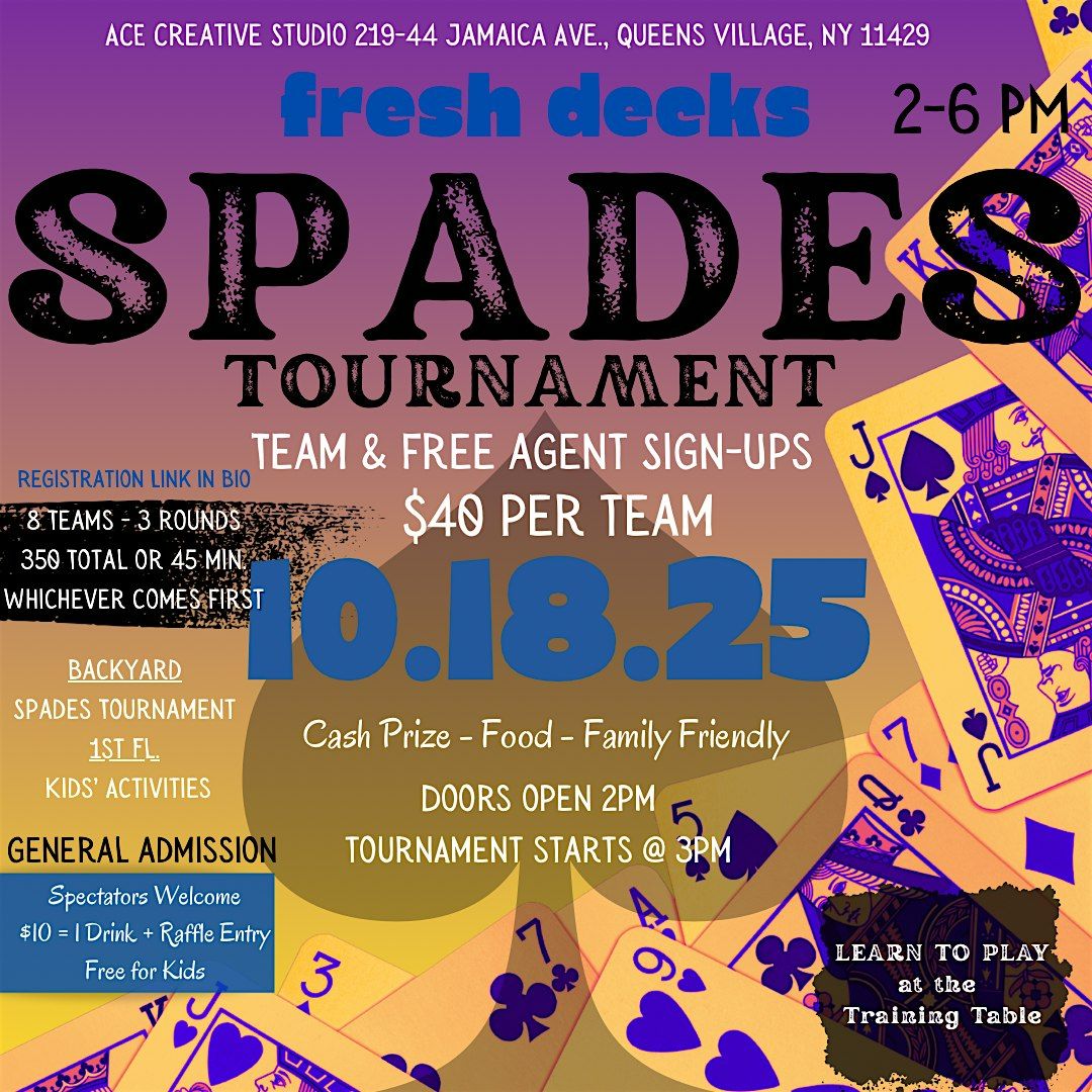 Fresh Decks Spades Tournament - Fall Edition