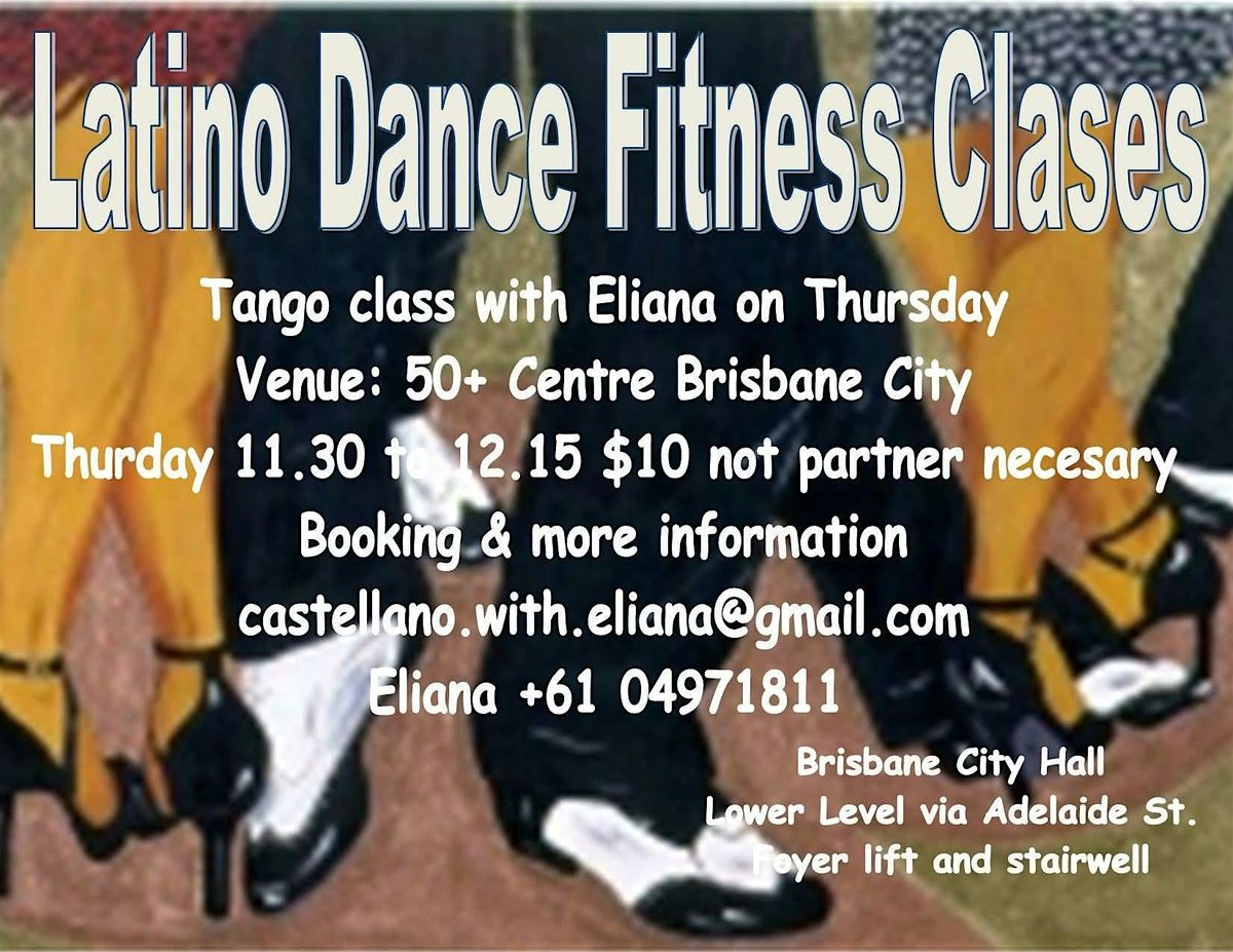 Tango lesson on thursday at Brisbane City with Eliana