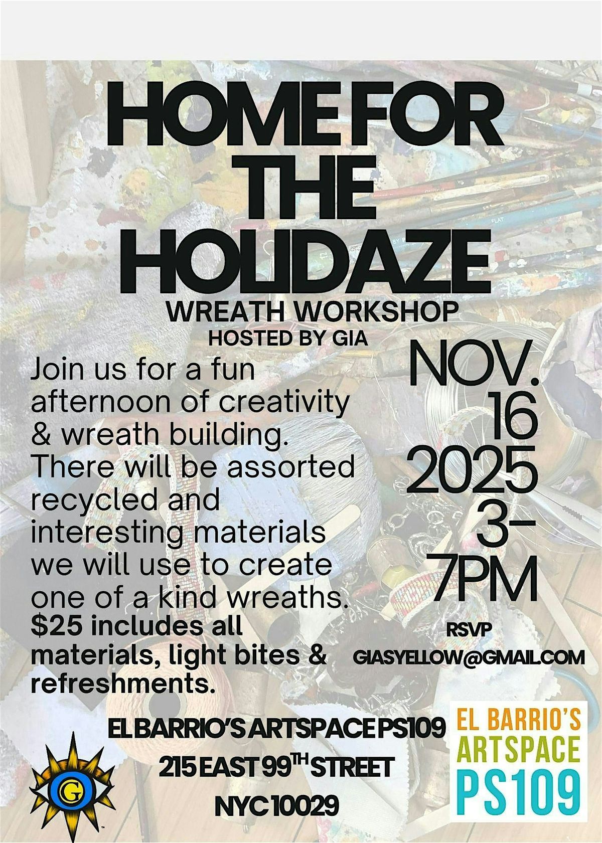 Home for the Holidaze Wreath Building Workshop