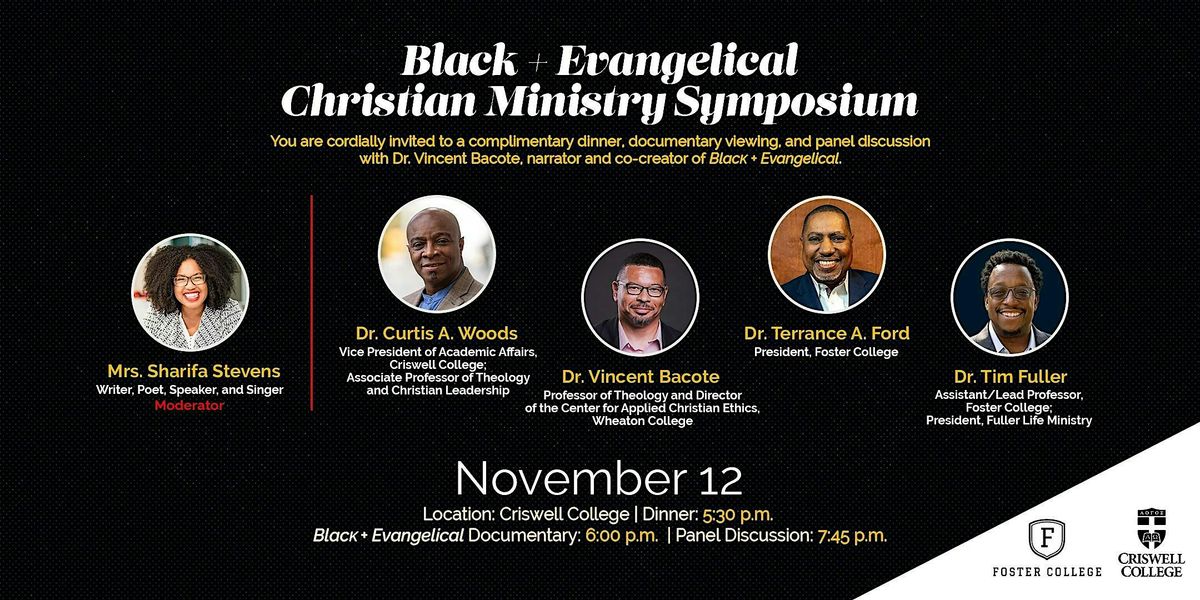Black + Evangelical Christian Ministry Symposium