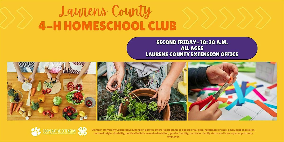 Laurens County 4-H Homeschool Club 25-26