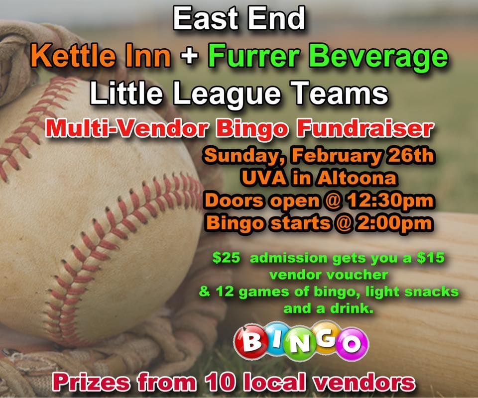 Kettle Inn and Furrer Beverage Basket Bingo