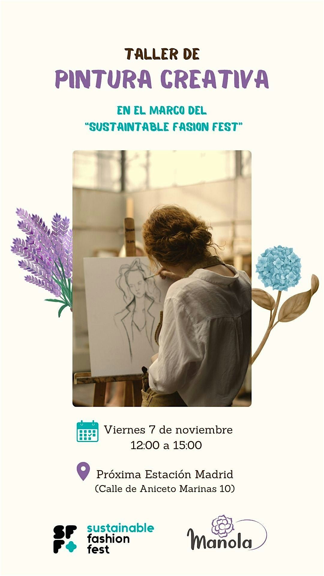 \u2728 Taller de Pintura Creativa en el Sustainable Fashion Fest \u2728