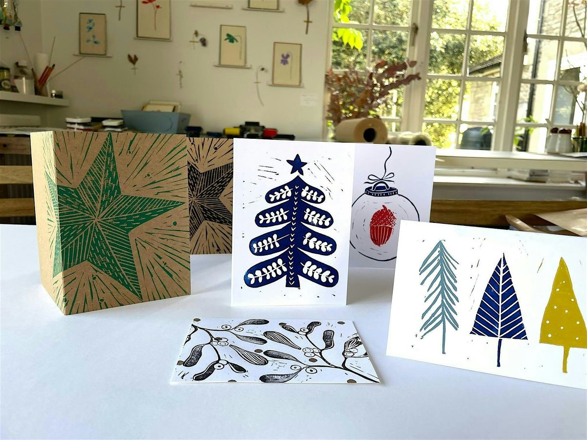 Christmas card Lino printing for beginners Friday 21st Nov