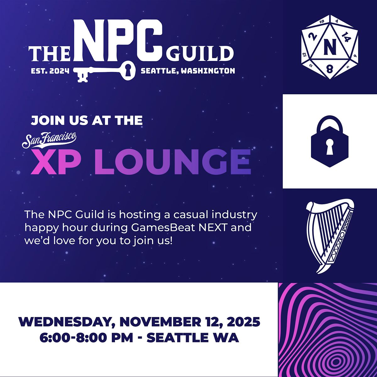NPC Guild XP Lounge San Fran