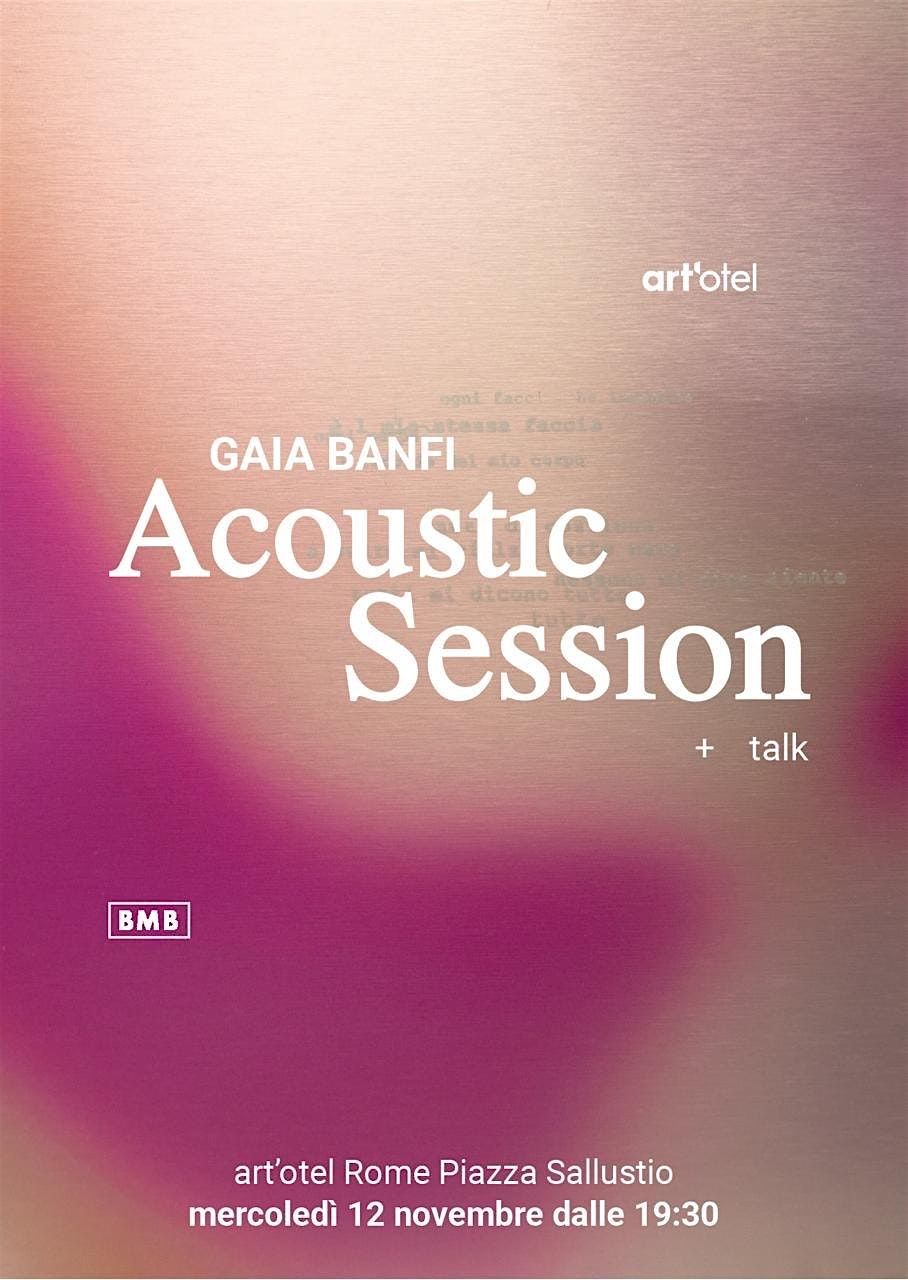 Acoustic Session. Arte e Suono in galleria.