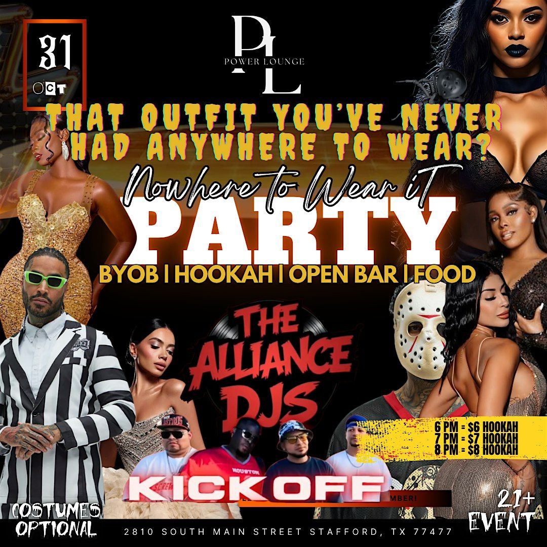 HALLOWEEN | FREE SHOTS ALL NIGHT AT THE NOWHERE TO WEAR IT PARTY