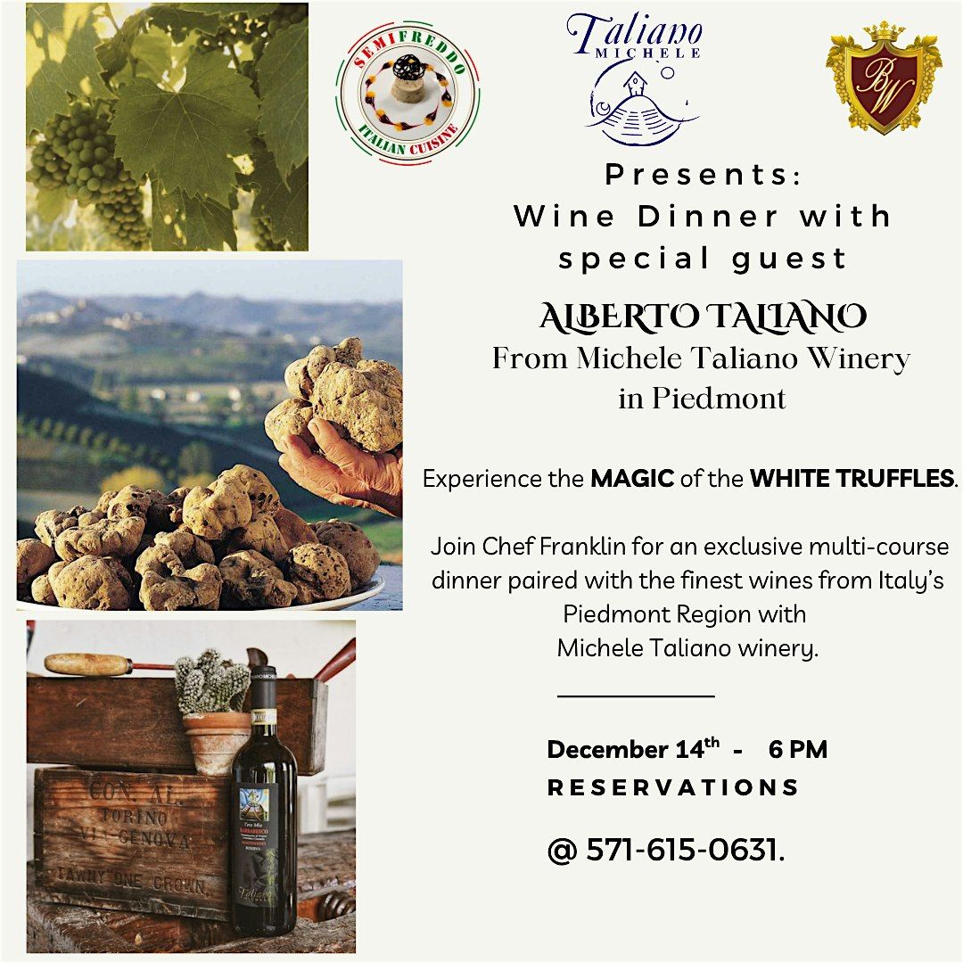 WHITE TRUFFLE WINE DINNER