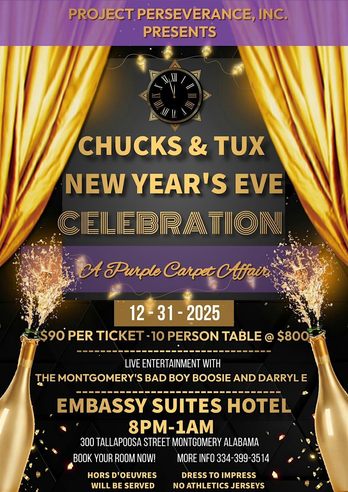 2025 New Year's Eve Celebration - Tux and Chucks