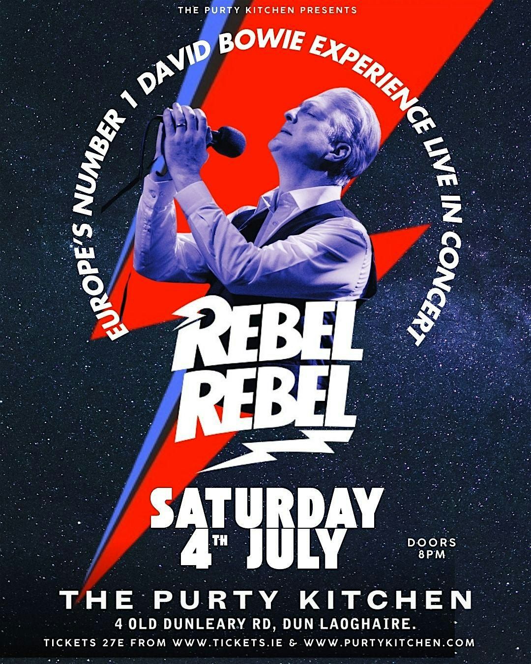 'REBEL REBEL' David Bowies Greatest Hits - Live at D\u00fan Laoghaire Summerfest