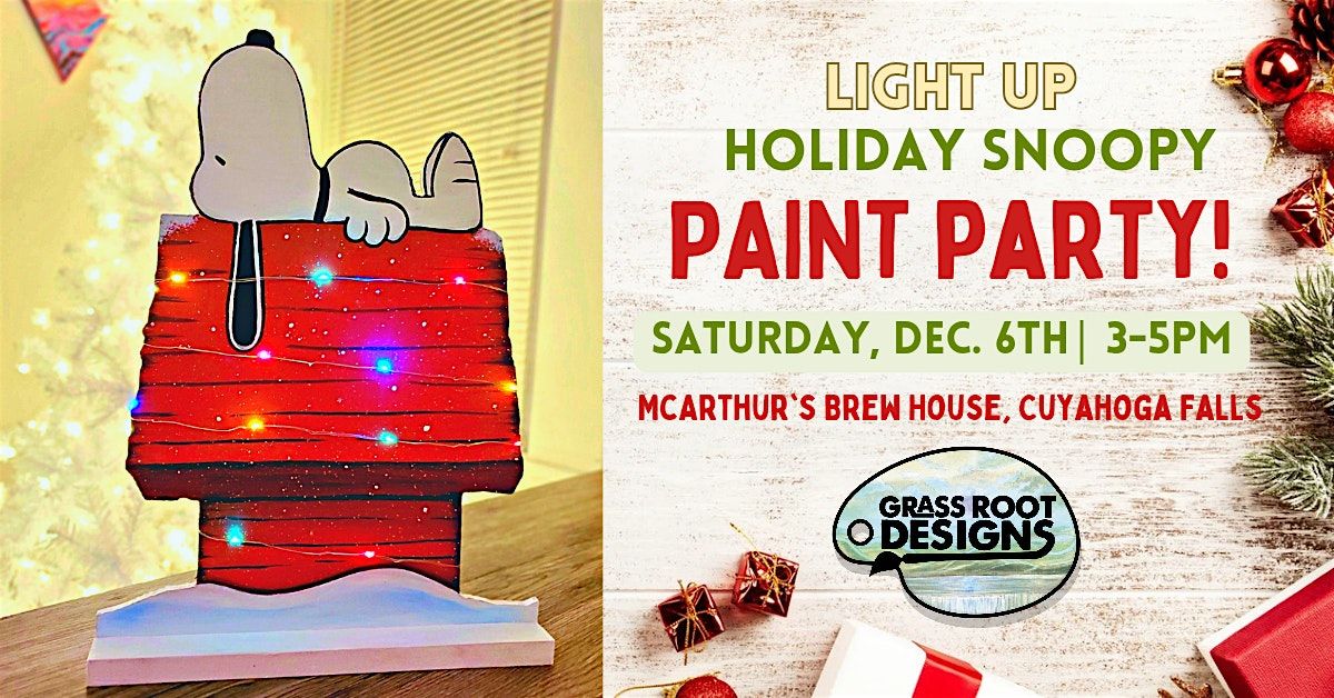 Light Up Holiday Snoopy | McArthur's Brew House