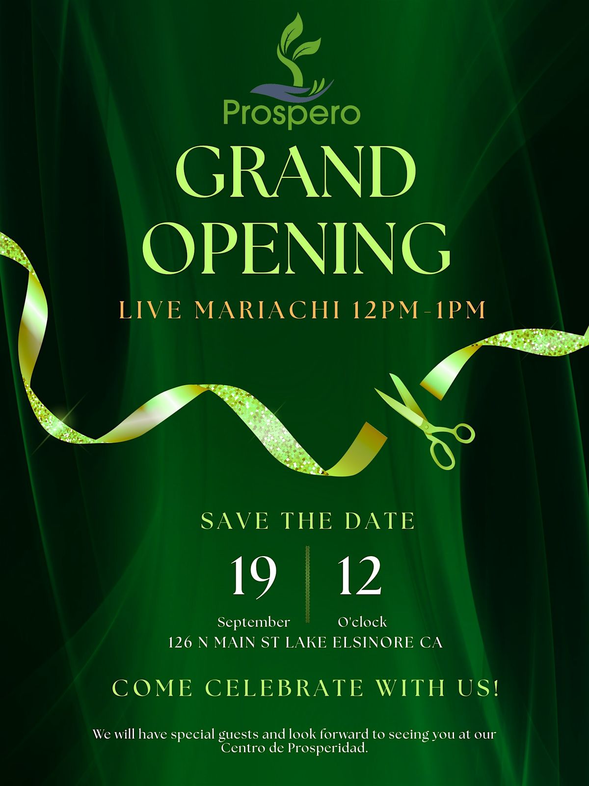 PROSPERO GRAND OPENNING