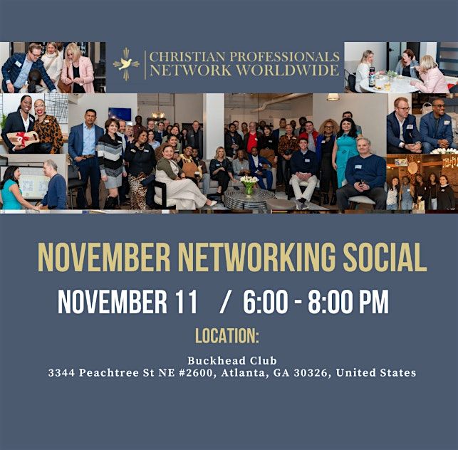 Christian Professionals Network November Networking Social