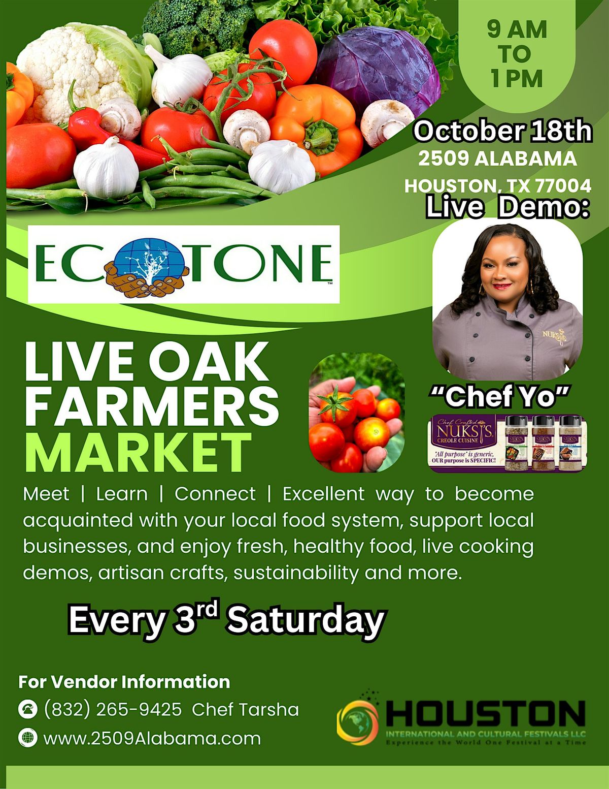 Live Oak Farmers Market in 3rd Ward