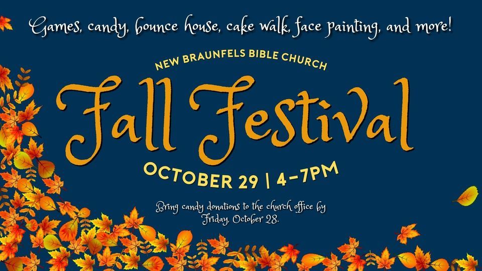 New Braunfels Bible Church Fall Festival New Braunfels Bible Church