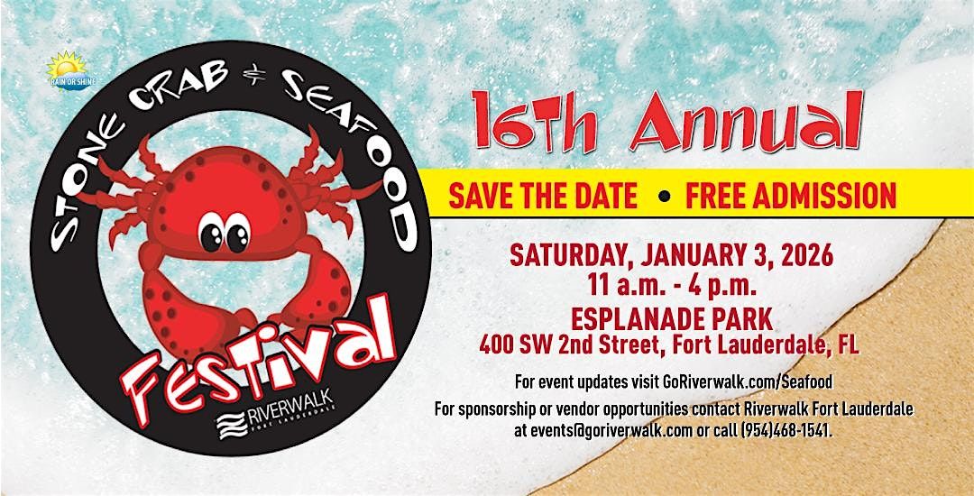 16th Annual Riverwalk Stone Crab & Seafood Festival