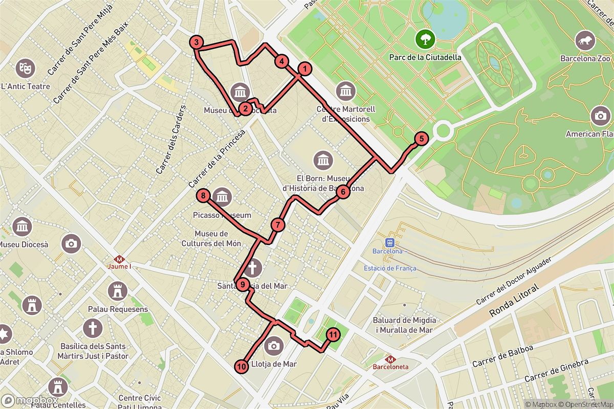 Barcelona Audio Tour: Art and Heritage of Sant Pere, Santa Caterina and la Ribera