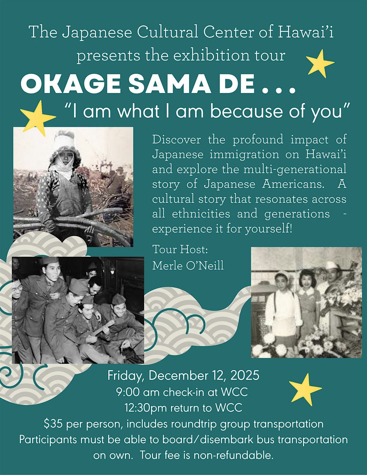 Tour: Okage Sama De "I am what I am because of you"