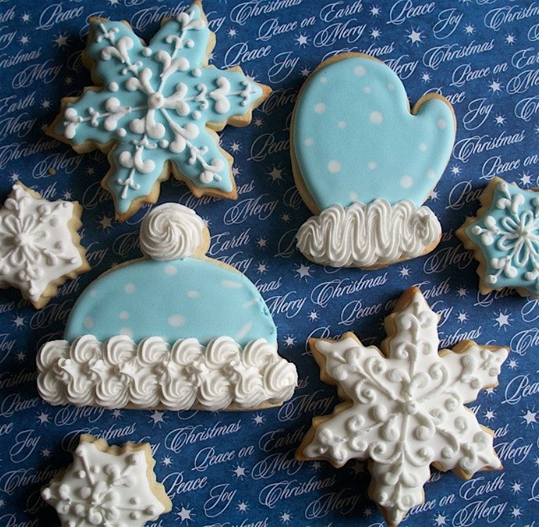 Winter Whimsies: Snowflake, Hat & Mitten Cookie Decorating Workshop!