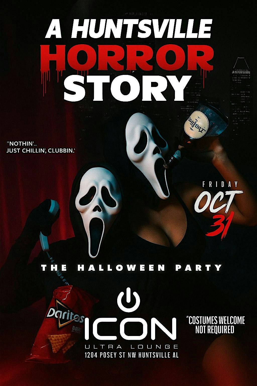 A HUNTSVILLE HORROR STORY @ICON | FRI OCT 31ST | COSTUME PARTY