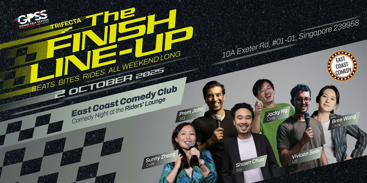 Trifecta Presents The Finish Line Up - A Special Formula 1 Comedy Night!