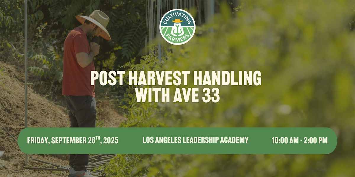 Post Harvest Handling with Ave 33