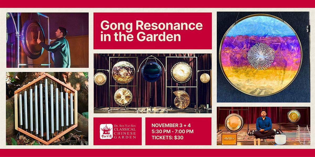 Gong Resonance in the Garden: Fall Sound Bath Experience