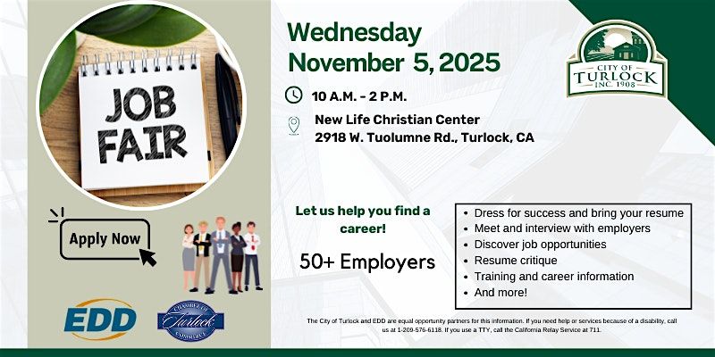 City of Turlock Annual Job Fair