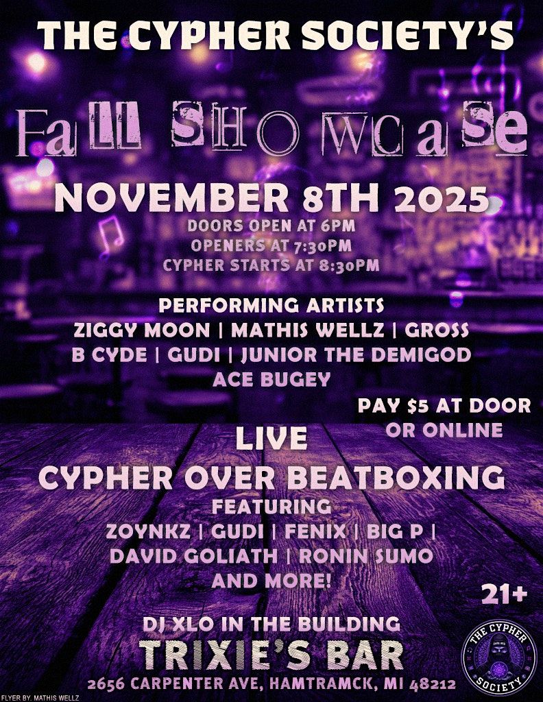 The Cypher Society's Fall Hip-Hop Showcase
