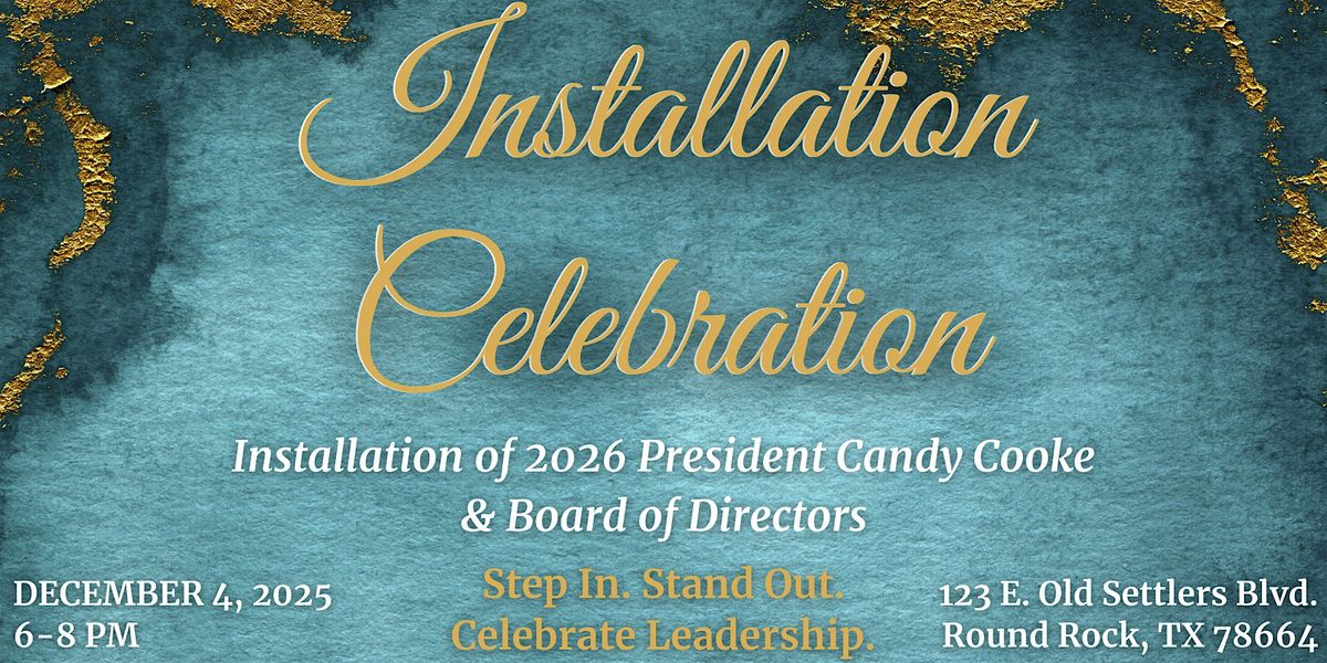 Installation Celebration of 2026 President & Board of Directors