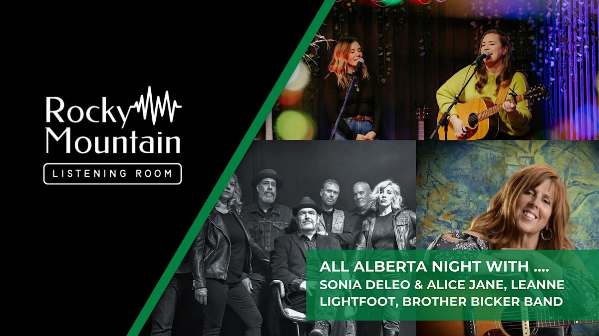 All Alberta Concert at Rocky Mountain Listening Room