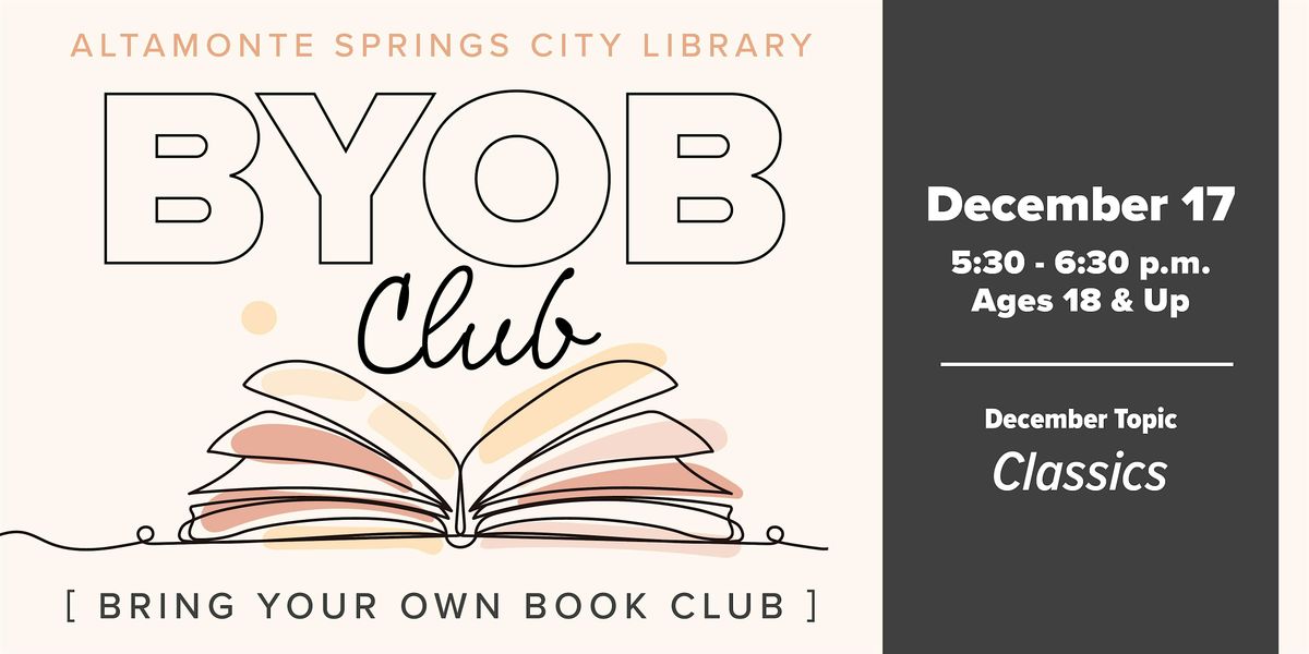 BYOB Club (Bring Your Own Book Club)