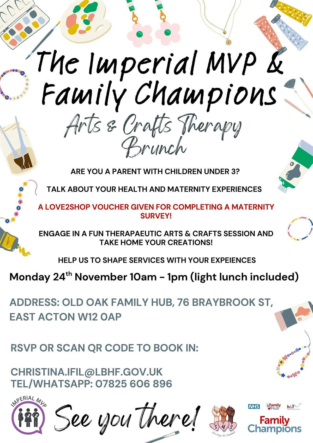 Family Champions & The Imperial Maternity Voices Partnership Arts & Crafts