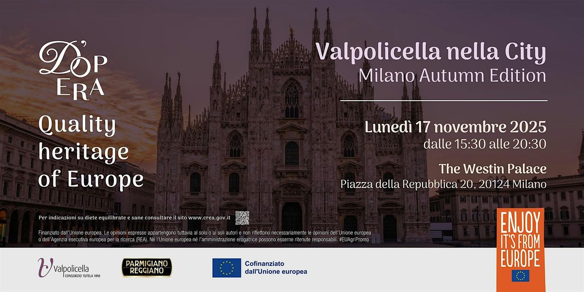 Valpolicella nella City. Milano Autumn Edition