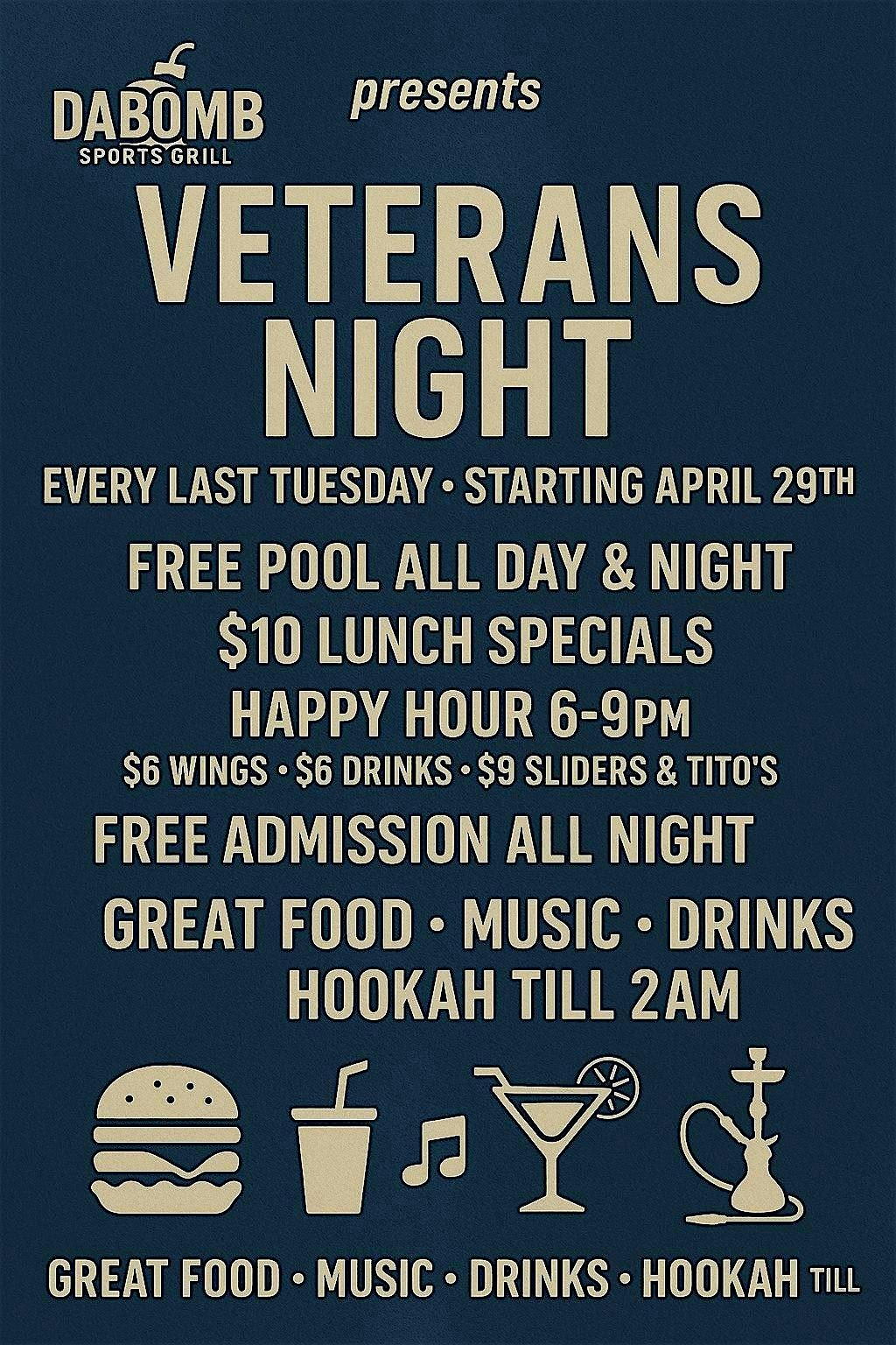 Veterans  night ever last tuesday