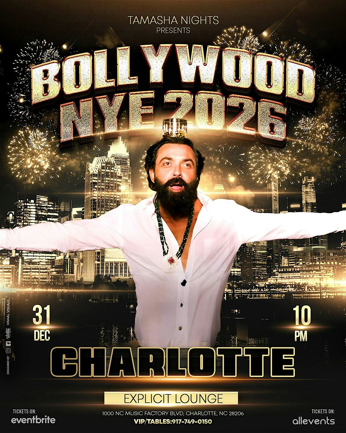CHARLOTTE BOLLYWOOD NYE 2026 @EXPLICT LOUNGE
