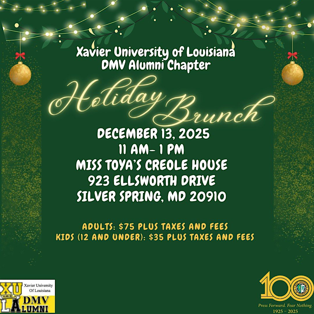 XU DMV Alumni Chapter Holiday Brunch 2025