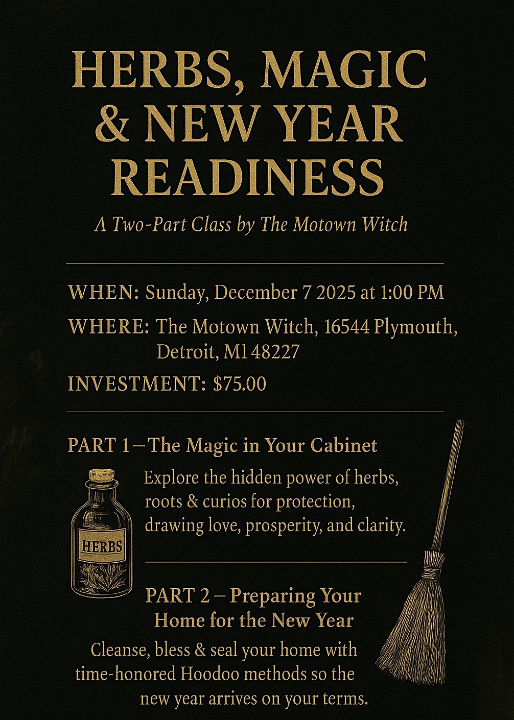 HERBS, MAGIC AND NEW YEAR READINESS