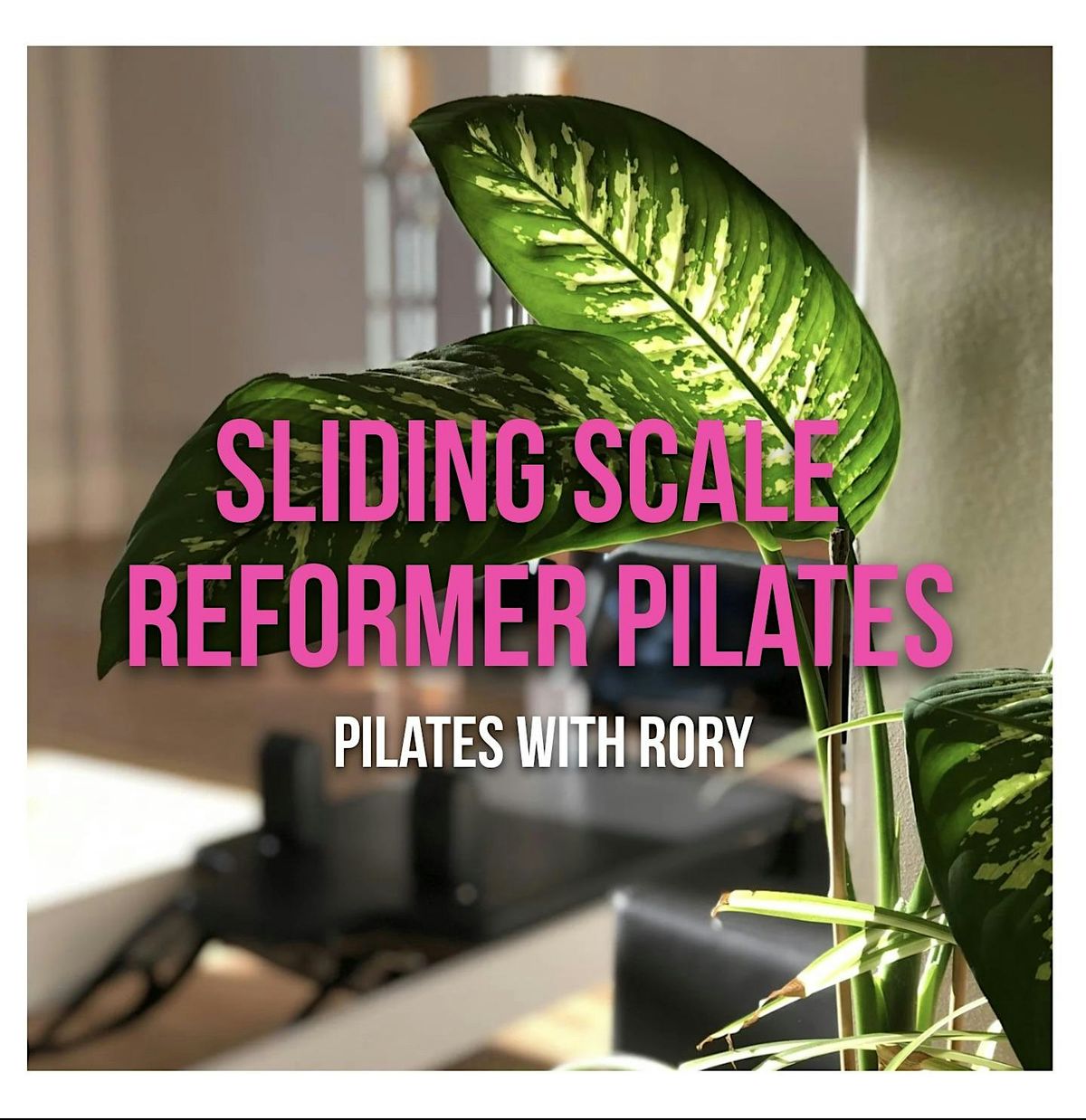 reformer pilates (sliding scale) with rory