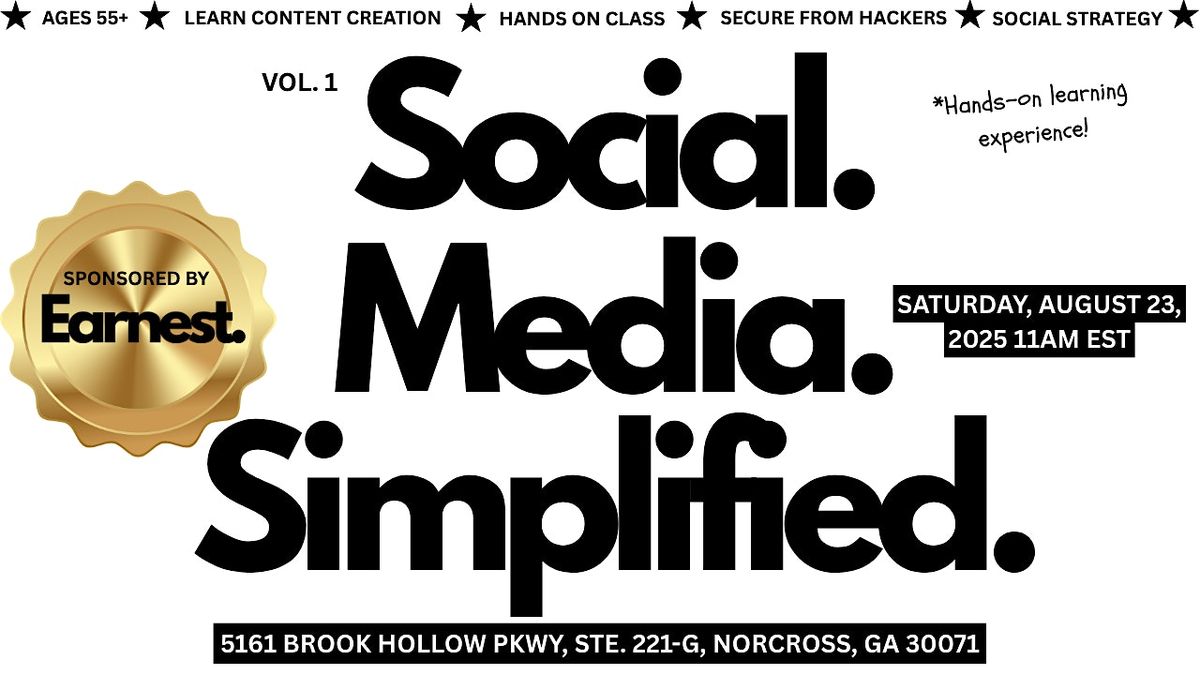 Social Media Simplified: VOLUME 1 (Ages 55+)