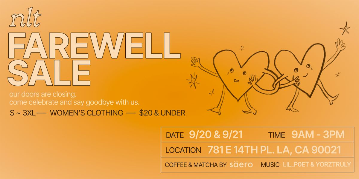 NLT's Last Sample Sale - Los Angeles