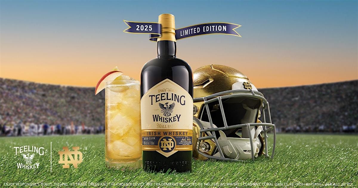Teeling Irish Whiskey x Notre Dame Small Batch Bottle Engraving
